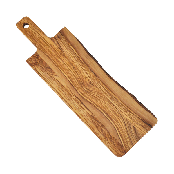 Olive Wood Charcuterie Board With Natural Edge 20 X 6 Naturally Med   OL442 Charcuterie Board 20 6 